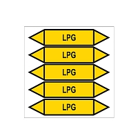 Značení potrubí, LPG